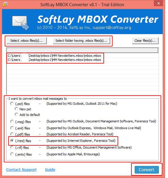 MBOX to HTML Format screenshot MBOX to HTML Format screenshot